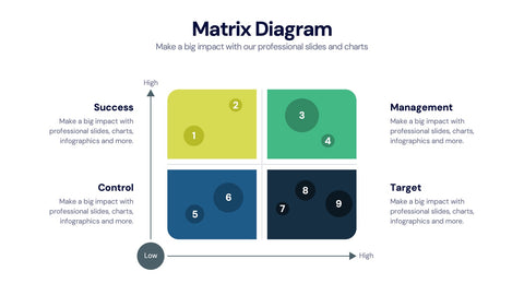 Matrix Diagram Infographics