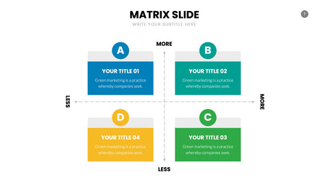 Matrix Infographics for 2x2 Analysis & Strategy