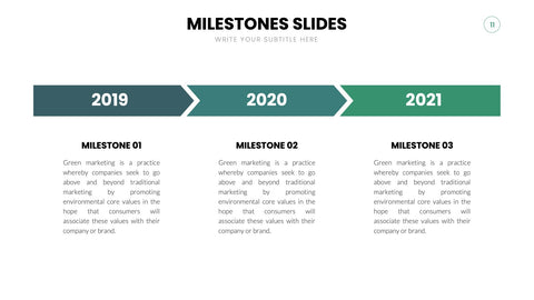 Milestones Infographics for Roadmaps & Timelines