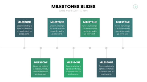 Milestones Infographics for Roadmaps & Timelines