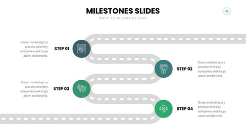 Milestones Infographics for Roadmaps & Timelines