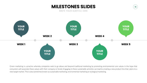Milestones Infographics for Roadmaps & Timelines