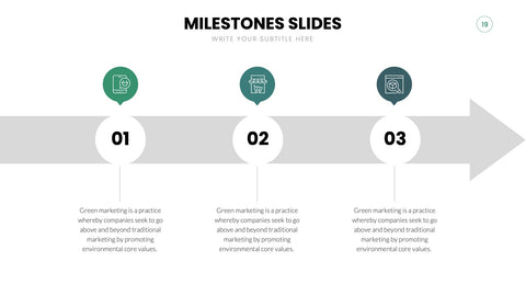 Milestones Infographics for Roadmaps & Timelines