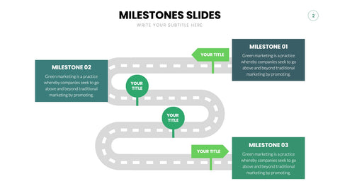 Milestones Infographics for Roadmaps & Timelines
