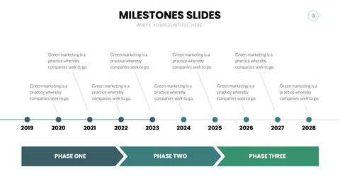 Milestones Infographics for Roadmaps & Timelines