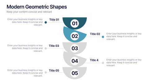 Modern Geometric Shapes Presentation