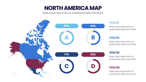 North America Map Infographics