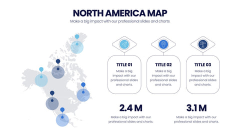 North America Map Infographics