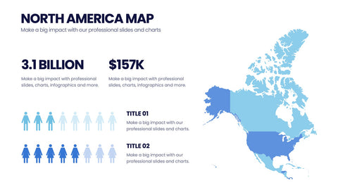 North America Map Infographics