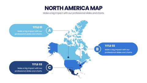 North America Map Infographics