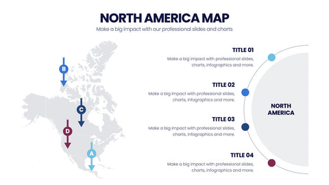 North America Map Infographics