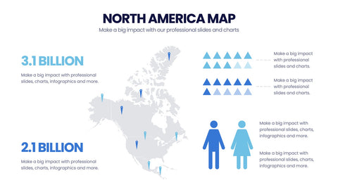 North America Map Infographics