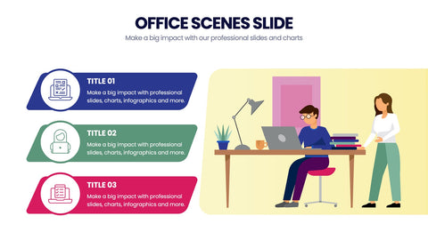 Office Scenes Infographics