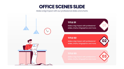 Office Scenes Infographics