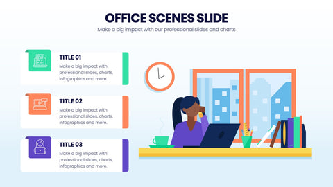 Office Scenes Infographics