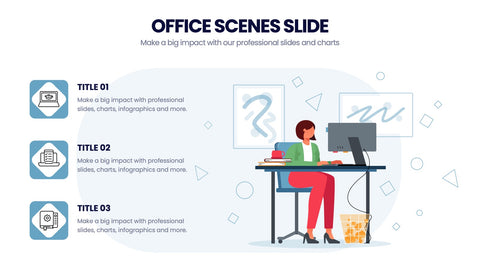 Office Scenes Infographics
