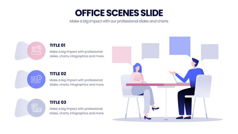 Office Scenes Infographics