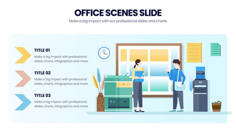 Office Scenes Infographics