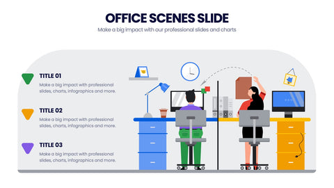 Office Scenes Infographics