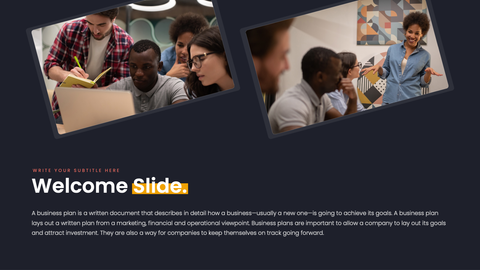 Pitch Deck Startup Presentation Template