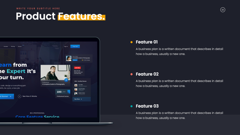 Pitch Deck Startup Presentation Template