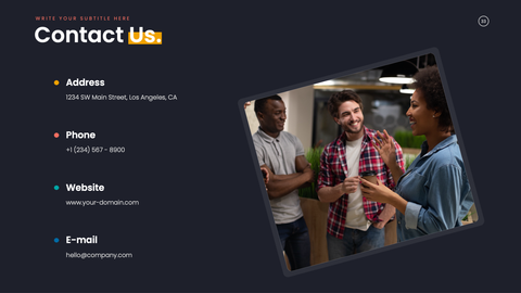 Pitch Deck Startup Presentation Template