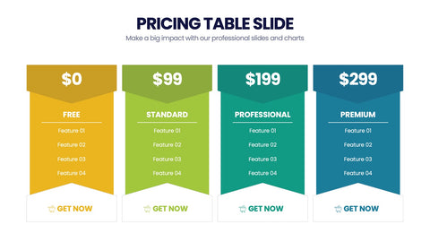 Pricing Table Infographics