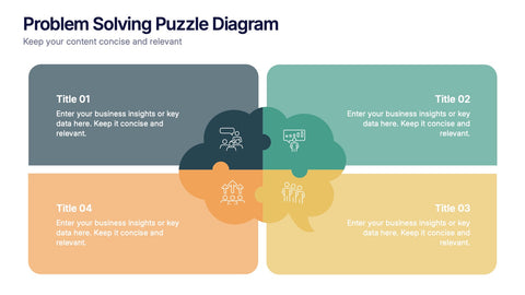 Problem Solving Puzzle Diagram Presentation