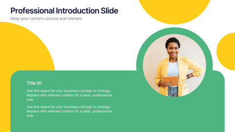 Professional Introduction Slide Presentation