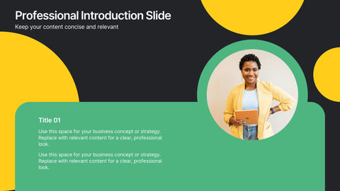 Professional Introduction Slide Presentation