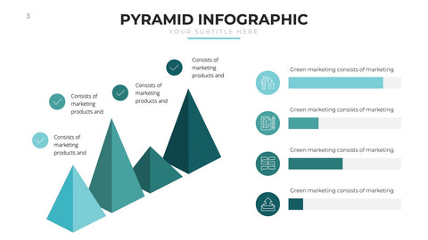 Pyramid Infographics for Hierarchy & Maslow