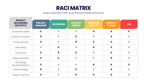 RACI Matrix Infographics