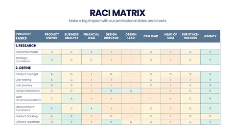 RACI Matrix Infographics