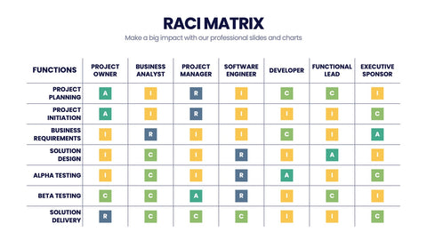 RACI Matrix Infographics