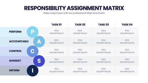 Responsibility Assignment Matrix Infographics