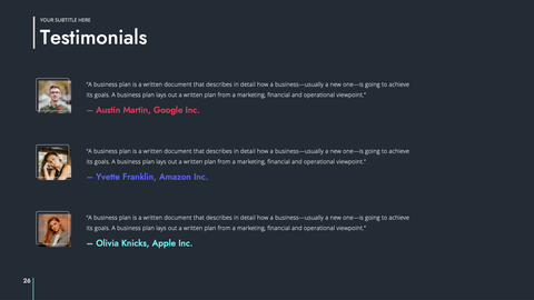 Saas Startup Presentation Template