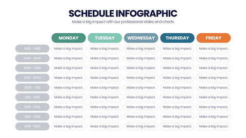 Schedule Infographics