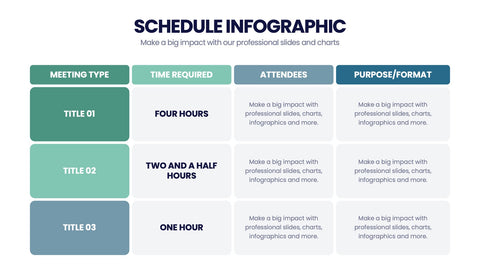 Schedule Infographics