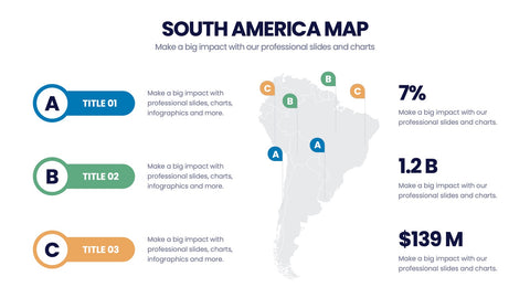 South America Map Infographics