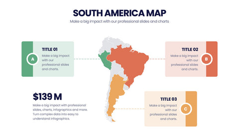 South America Map Infographics