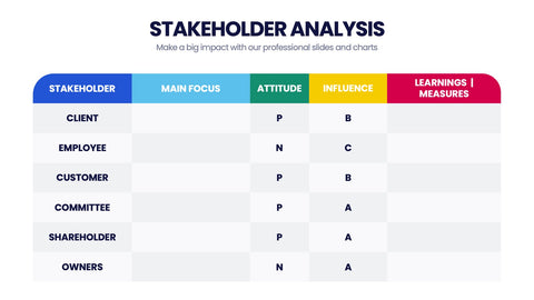 Stakeholder Analysis Infographics