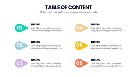 Table of Contents Infographics