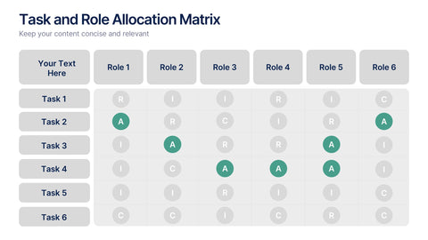 Task and Role Allocation Matrix Presentation