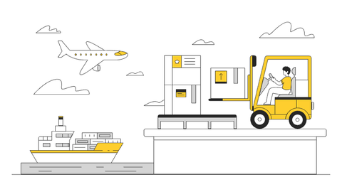 Transportation & Logistics Illustrations Pack