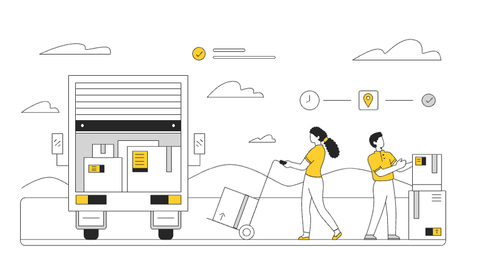 Transportation & Logistics Illustrations Pack