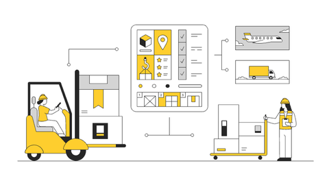 Transportation & Logistics Illustrations Pack