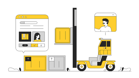 Transportation & Logistics Illustrations Pack