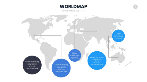 World Map Infographics for Global Markets & Geography