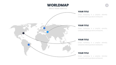 World Map Infographics for Global Markets & Geography