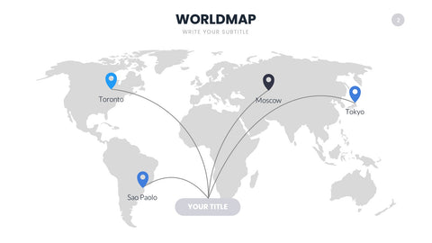 World Map Infographics for Global Markets & Geography